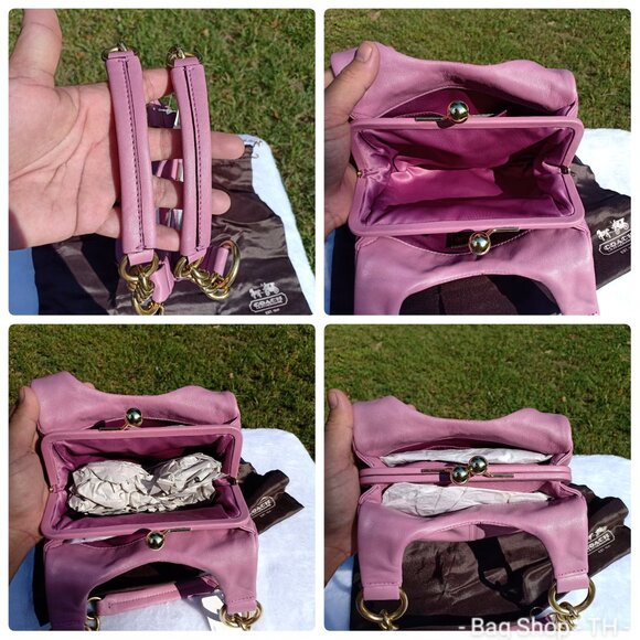 Rare Coach Kiss lock Mini Hobo bag - Pink - Picture 10 of 16